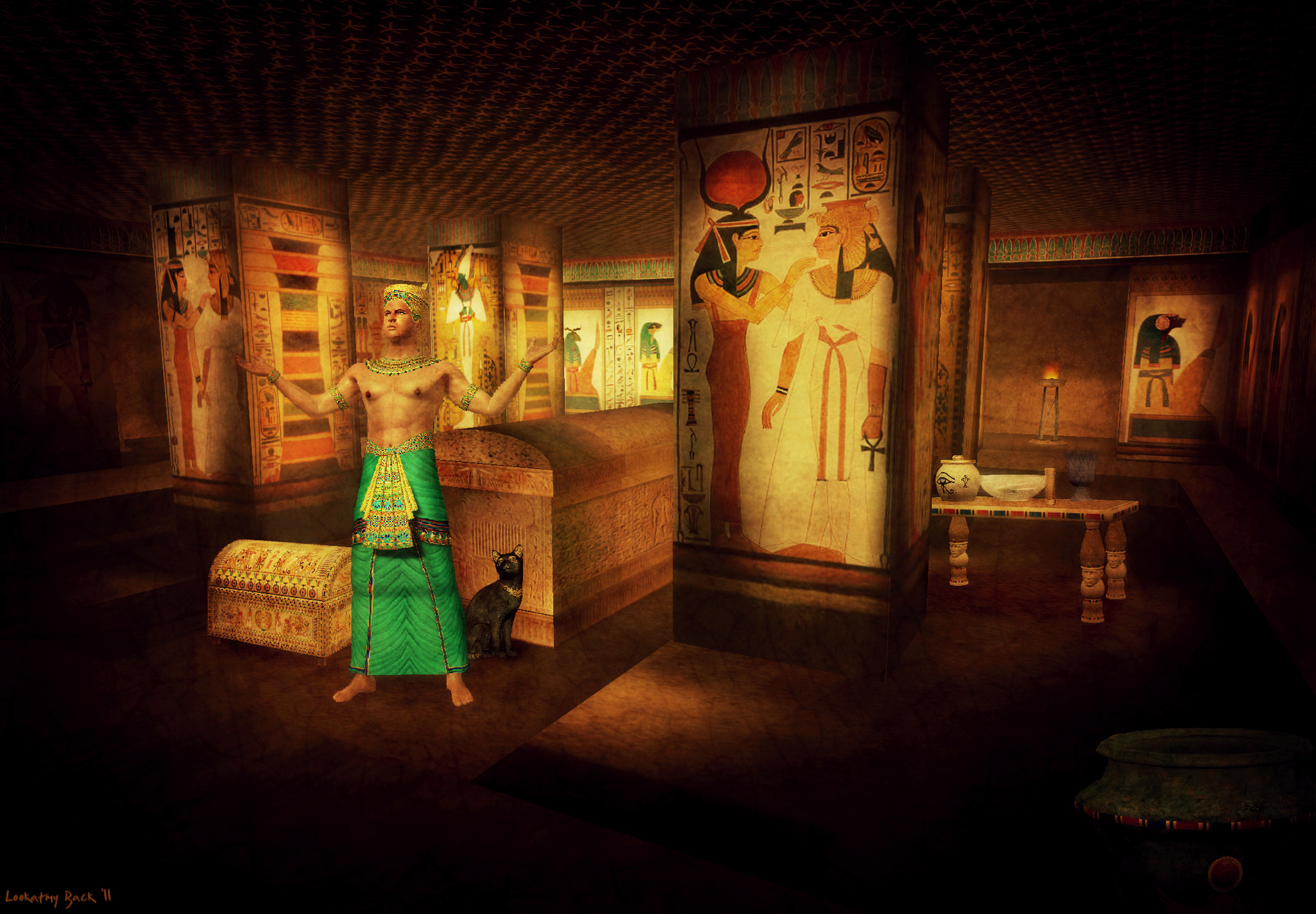 Neko Goddess Bastet Meets Nefertiti Virtual Neko In